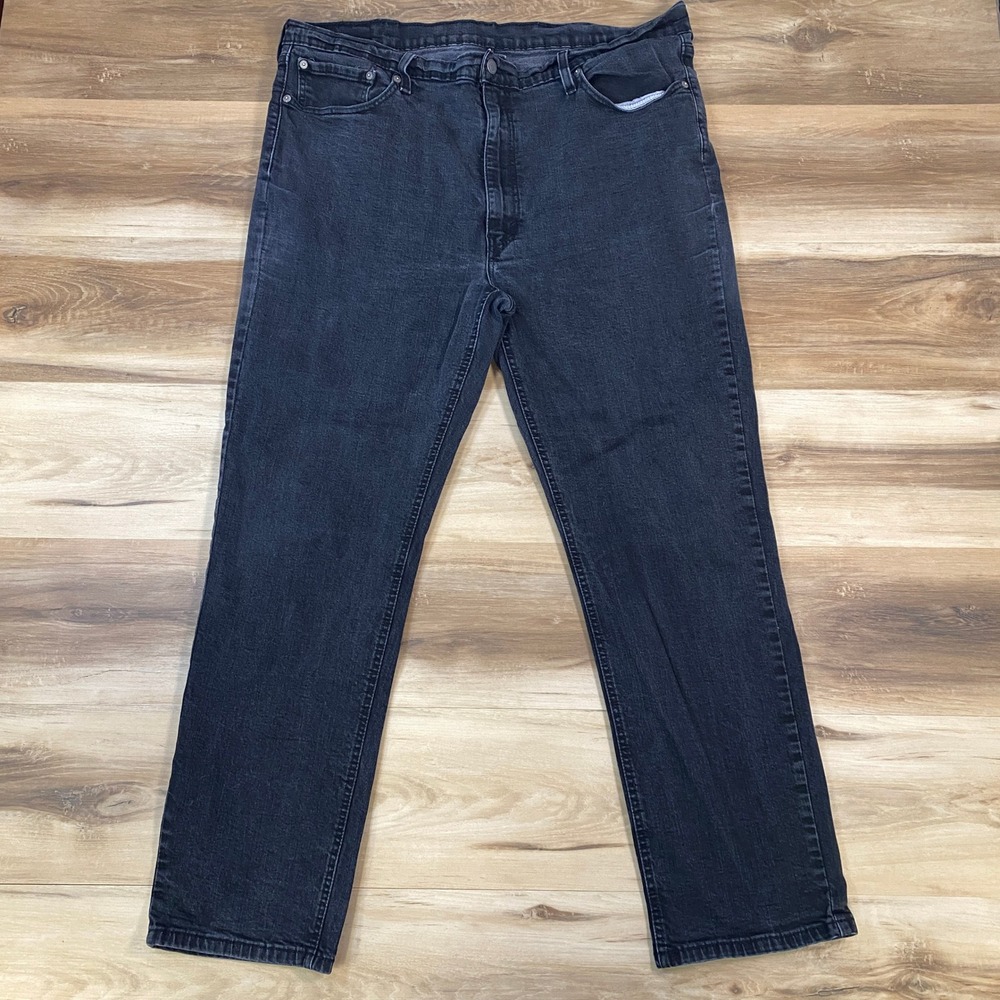 Levi's 541 Athletic Taper Men's 40x30 Black Denim Workwear Stretch Jeans Classic
